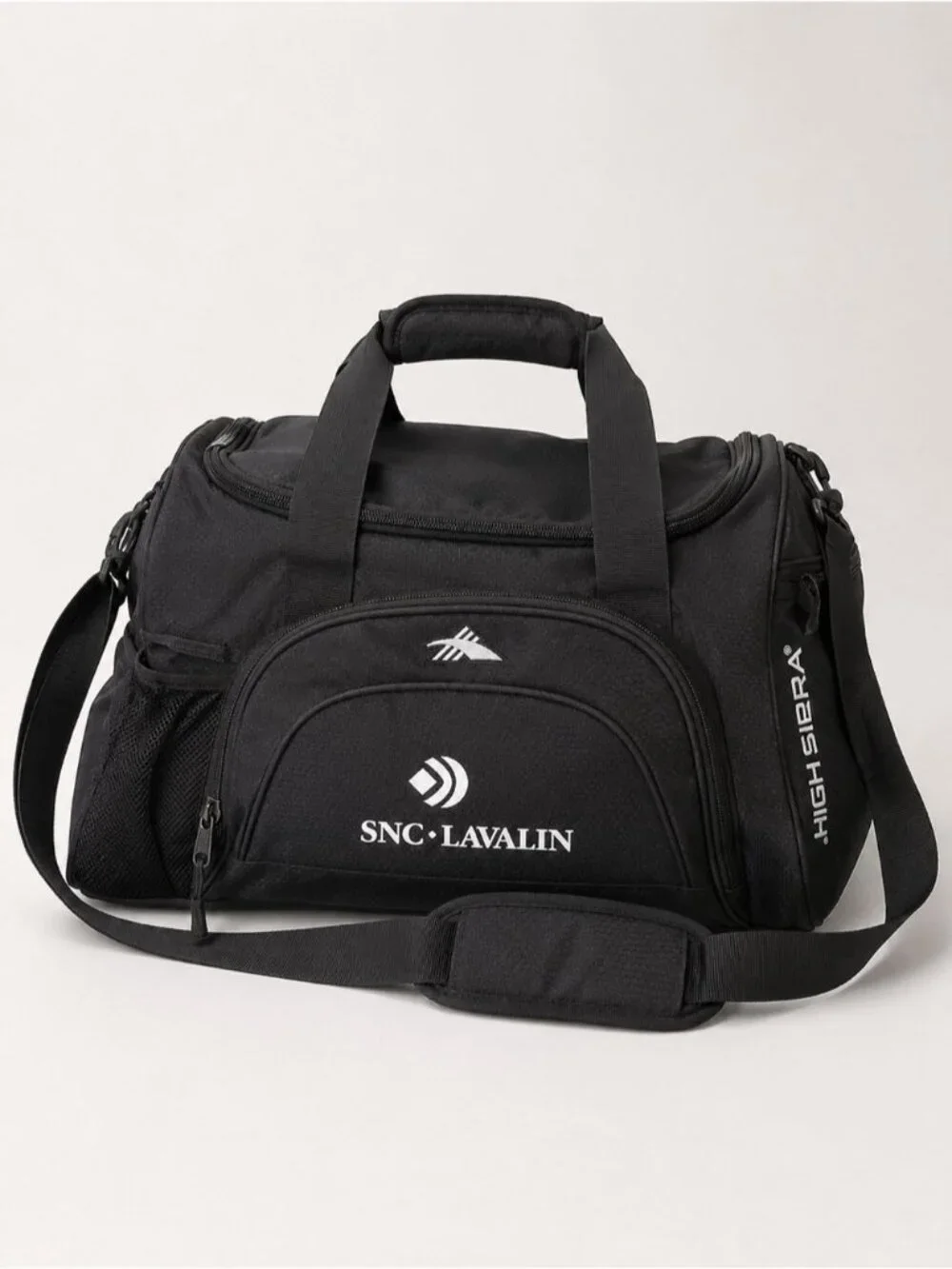 High Sierra Black Duffel Gym Bag Travel Sports Bag